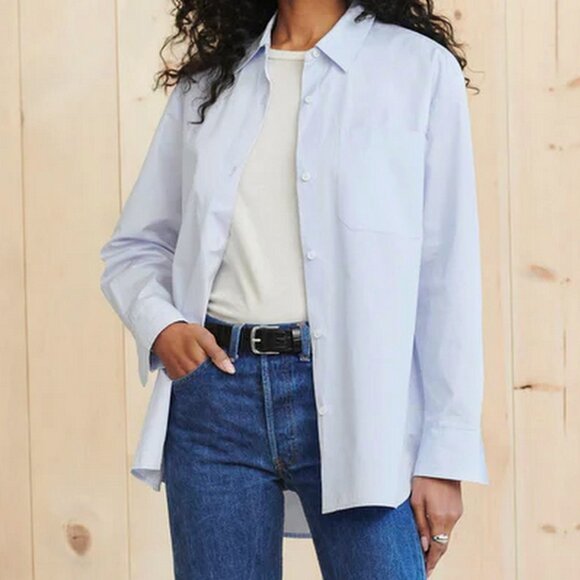 Jenni Kayne Tops - Jenni Kayne Boyfriend Shirt in French Blue